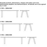 Rectangular wooden table Dongen