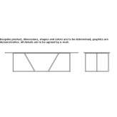 Rectangular wooden table Voltlage