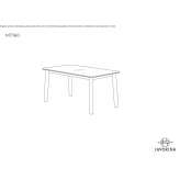 Rectangular wooden dining table Talachyn