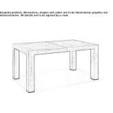 Rectangular table made of melamine-coated chipboard Imperia