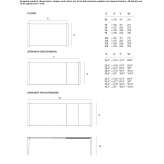 Extendable rectangular table Lacasse