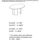 Round marble table Pitesti