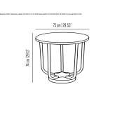 Round marble table Pinseque