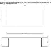 Rectangular marble dining table Tarimoro