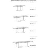 Glass dining table Saraj