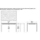 Extendable rectangular wooden table Molveno