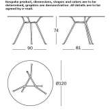 Round crystal table Buhovo