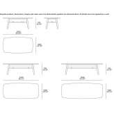 Rectangular marble table for the living room Bacesti