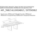 Extendable wooden table Lecinena