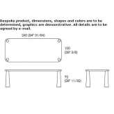 Rectangular marble table Horasan