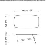 Rectangular table Obsza