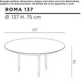 Round metal table Vernier