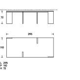 Rectangular table made of steel and wood Ozora