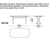 Rectangular marble table Deliktas