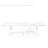 Rectangular wooden table for the living room Mihoveni