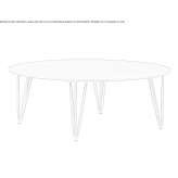 Round, multi-layered wooden table Remas