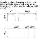 Extendable rectangular table Ciorescu