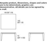 Square table Chatel