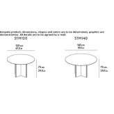 Round wooden dining table Licking