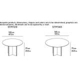 Round ceramic dining table Licking