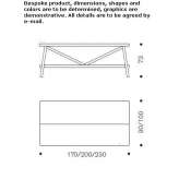 Rectangular table made of solid wood Capaci