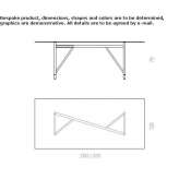 Rectangular table made of crystal and metal Giungano