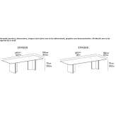 Rectangular wooden dining table Licking