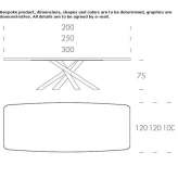 Rectangular table made of porcelain stoneware Flayosc