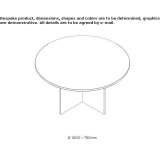 Round dining table Arta