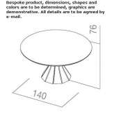 Round wooden table Thale