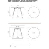 Round table made of MDF Arequipa