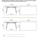 Rectangular table made of MDF Arequipa