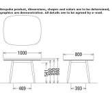 Rectangular wooden dining table Sumrall