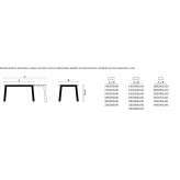 Extendable ceramic dining table Klodzko