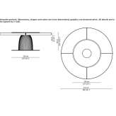 Round table in Calacatta marble and ceramics Mirabel