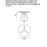 Round dining table Brucken