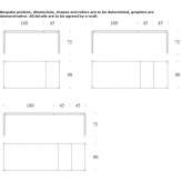 Extendable rectangular table Moldjord