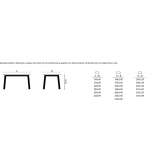 Rectangular ceramic dining table Klodzko