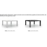 Square dining table made of HPL Kragero