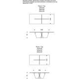 Rectangular glass table Kitsi