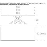 Rectangular stained glass table Flayosc