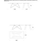 Rectangular table Massanes