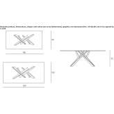 Rectangular crystal table Wimsbach