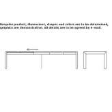Extendable rectangular wooden table Duenweg