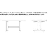 Rectangular wooden table Walsrode