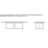 Rectangular wooden table Milan
