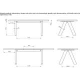 Extendable rectangular dining table Shumeyka