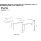 Rectangular OSB table Taruma