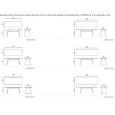 Rectangular oak table Spalbeek