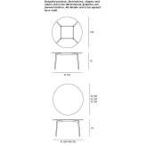 Round table made of solid wood Sabaoani